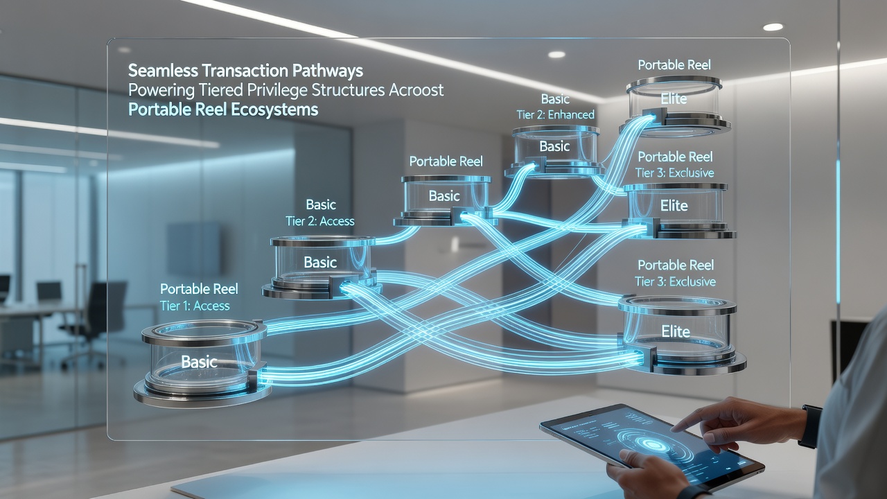Diagram showing tiered privilege levels powered by continuous transaction flows in mobile gaming environments