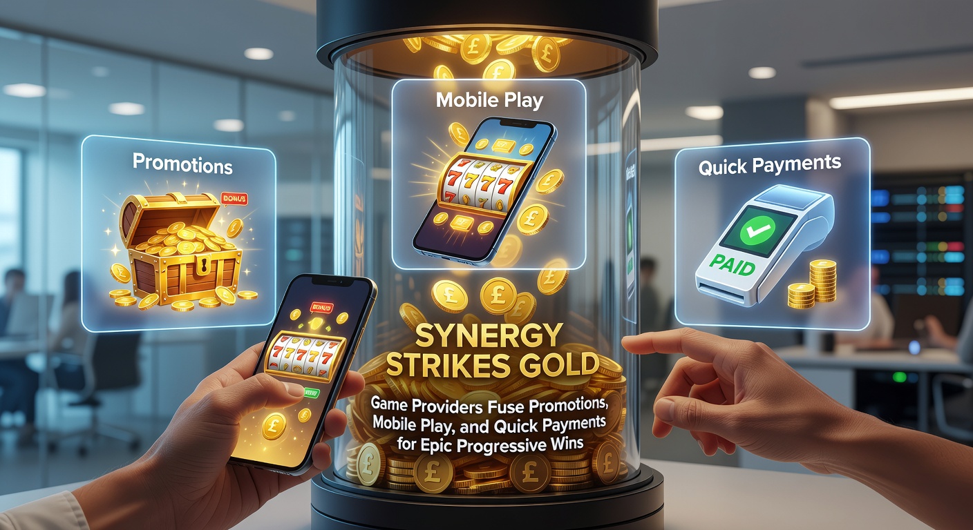 Vibrant digital slot reels spinning with glowing progressive jackpot counters climbing rapidly amid mobile phone screens and promotional banners