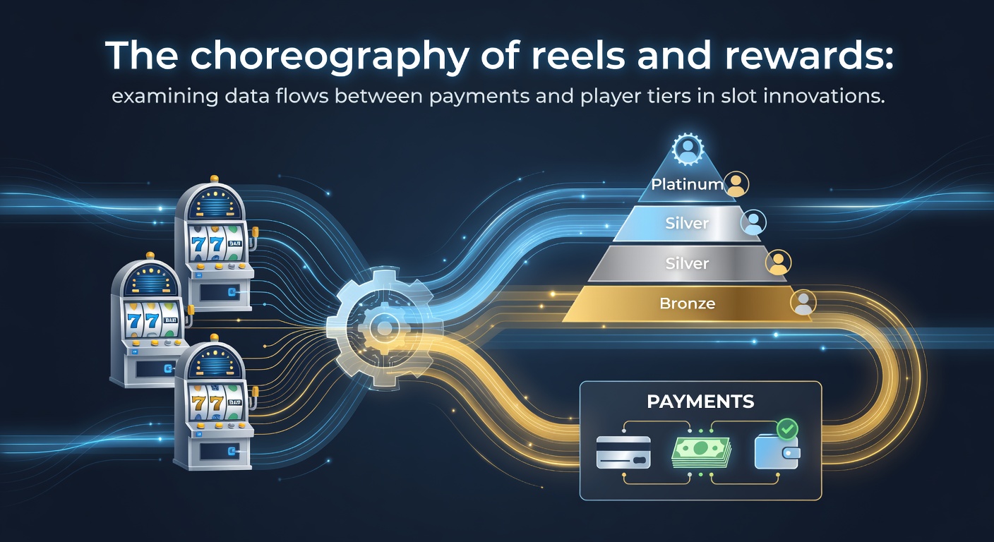 Illustration of interconnected data streams linking payment systems to player tier management in digital slot platforms