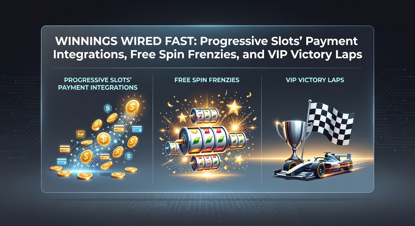 Vibrant progressive slot reels spinning with jackpot counters climbing rapidly alongside payment icons and VIP badges glowing in neon lights